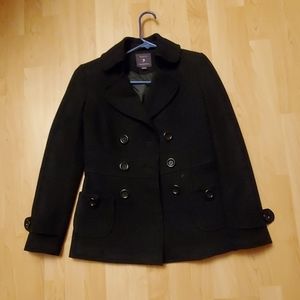 Women's black forever 21 peacoat size Small
